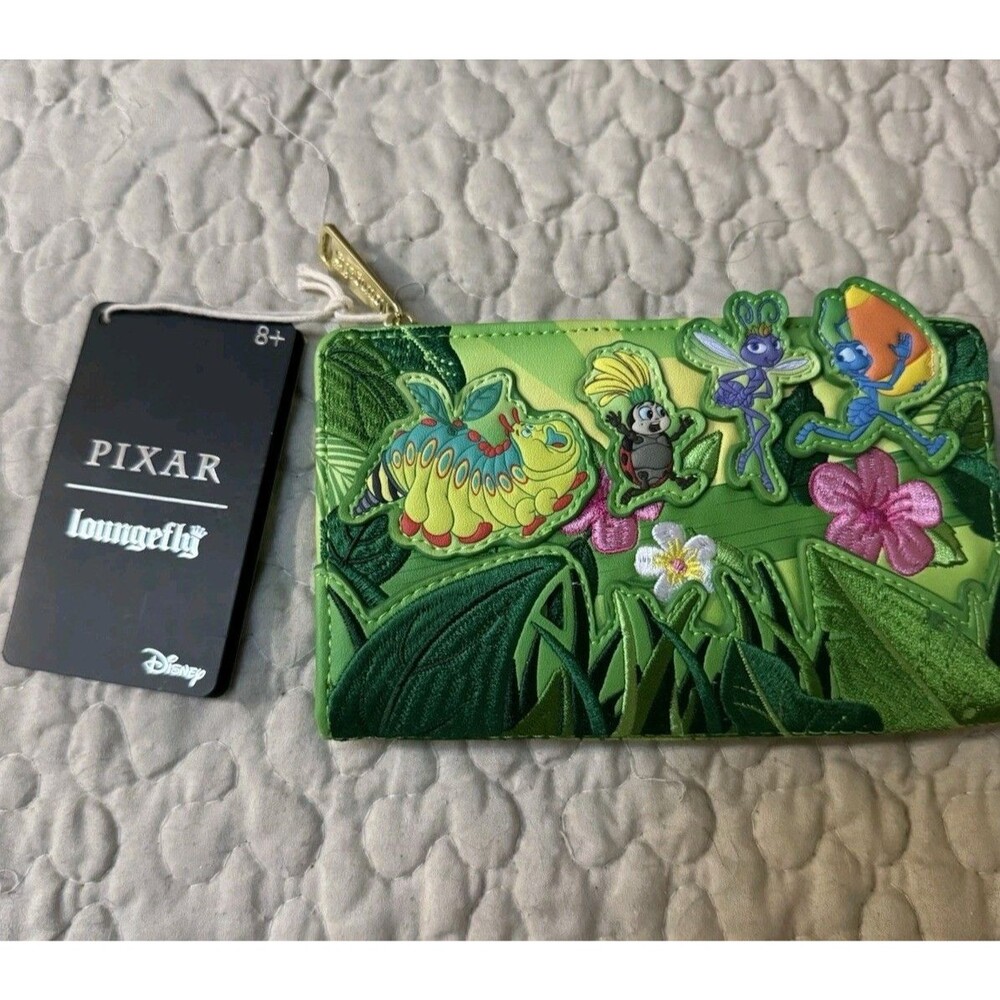 Loungefly Disney Pixar A Bug’s Life Group Scene Wallet BoxLunch Exclusive NWT
